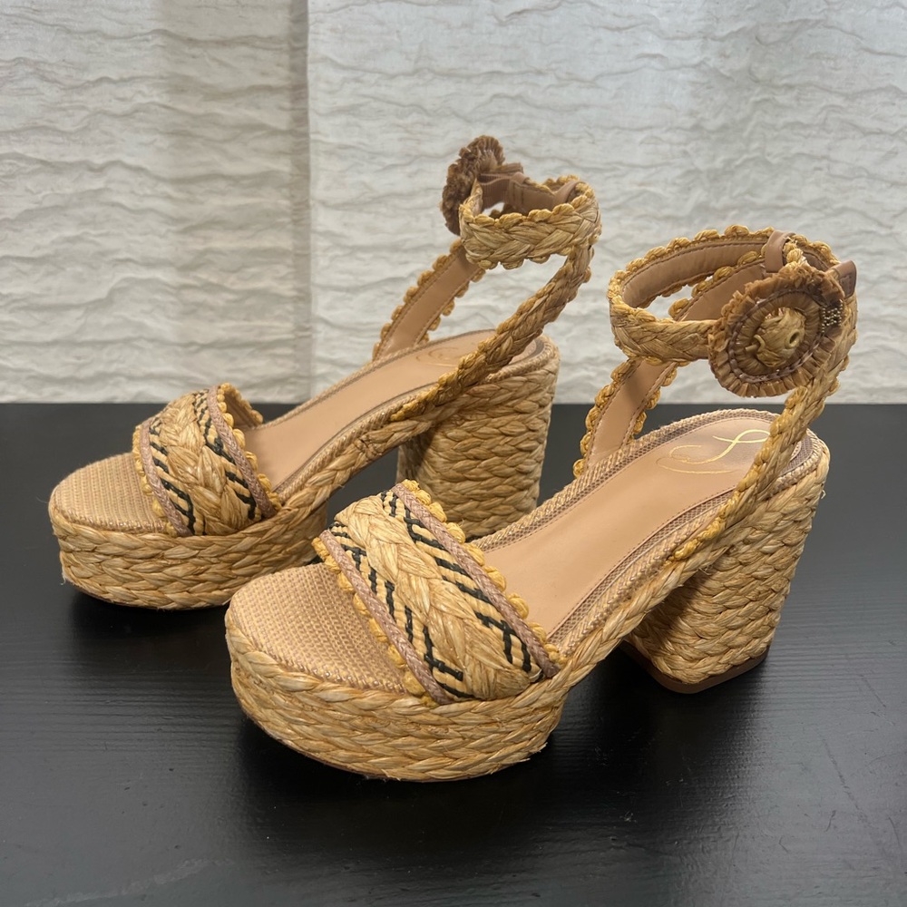 Sam Edelman Tan Platform Sandals